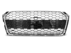 Grill Atrapa SPORT CHROME Czarny połysk fit AUDI A5 16-19