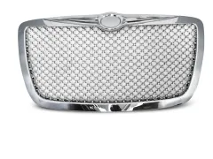 Grill Atrapa BENTLEY STYLE CHROME CHRYSLER 300 C 04-11 największy sklep tuningowy w Polsce!