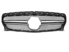 Grill Atrapa Czarny SILVER SPORT LOOK MERCEDES CLA W117 13-19 największy sklep tuningowy w Polsce!