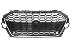 Grill Atrapa SPORT CHROME Czarny (czujniki) fit AUDI A4 B9 20- największy sklep tuningowy w Polsce!