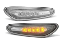 Boczne kierunkowskazy CHROME LED BMW E46 09.01-03.05 największy sklep tuningowy w Polsce!