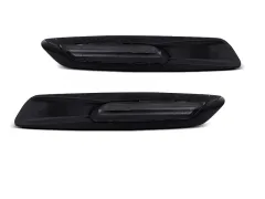 Boczne kierunkowskazy SMOKE GLOSSY BLACK LED F10 STYLE BMW E60/ E90/ E92/ E82 największy sklep tuningowy w Polsce!