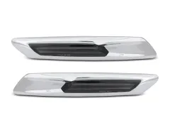 Boczne kierunkowskazy SILVER SMOKE SEQ LED BMW F10/F11 10-13 największy sklep tuningowy w Polsce!