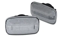 Boczne kierunkowskazy WHITE LED SEQ TOYOTA LAND CRUISER 70 80 90 100 największy sklep tuningowy w Polsce!