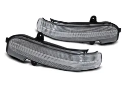 Boczne kierunkowskazy IN THE MIRROR WHITE LED SEQ  MERCEDES W203 T203 CL203 00-07 największy sklep tuningowy w Polsce!