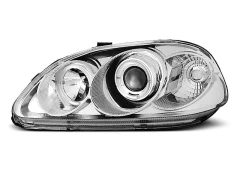 Lampy przednie HONDA CIVIC 09.95-02.99 ANGEL EYES CHROME