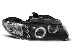 Lampy przednie CHRYSLER VOYAGER 96-02.01 ANGEL EYES BLACK największy sklep tuningowy w Polsce!
