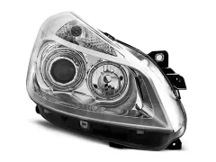 Lampy przednie RENAULT CLIO 3 05-09 CHROME ANGEL EYES największy sklep tuningowy w Polsce!