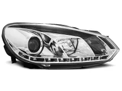 Lampy przednie TRUE DRL CHROME VW GOLF 6 10.08-12 największy sklep tuningowy w Polsce!