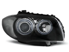 Lampy przednie ANGEL EYES BLACK BMW 1 E87/E81/82/88 04-11