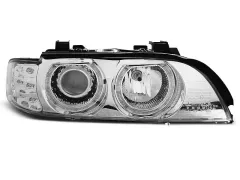 Lampy przednie ANGEL EYES CHROME LED INDICATOR BMW E39 09.95-06.03 największy sklep tuningowy w Polsce!