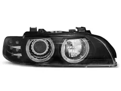 Lampy przednie ANGEL EYES BLACK LED INDICATOR BMW E39 09.95-06.03 największy sklep tuningowy w Polsce!