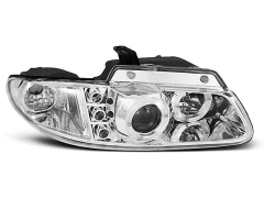 Lampy przednie CHRYSLER VOYAGER 96-02.01 ANGEL EYES CHROME