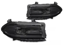 Lampy przednie LED BLACK DODGE CHARGER 14-23 największy sklep tuningowy w Polsce!