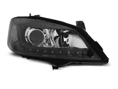 Lampy przednie OPEL ASTRA G 09.97-02.04 (+DRL) BLACK największy sklep tuningowy w Polsce!