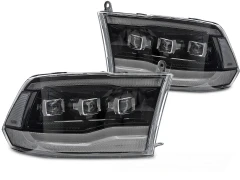 Lampy przednie DODGE RAM 09-18 LED BLACK