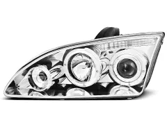 Lampy przednie FORD FOCUS II 09.04-01.08 ANGEL EYES CHROME największy sklep tuningowy w Polsce!