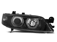 Lampy przednie OPEL VECTRA B 99-02 ANGEL EYES BLACK największy sklep tuningowy w Polsce!