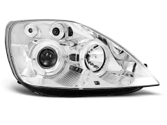 Lampy przednie FORD FIESTA MK6 05.02-08.05 ANGEL EYES CHROME