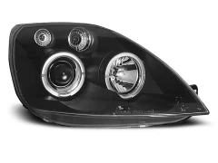 Lampy przednie FORD FIESTA MK6 05.02-08.05 ANGEL EYES BLACK