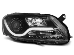 Lampy przednie TUBE LIGHT BLACK VW PASSAT B7 10.10-10.14 największy sklep tuningowy w Polsce!