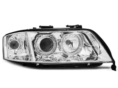 Lampy przednie ANGEL EYES CHROME AUDI A6 06.01-05.04 największy sklep tuningowy w Polsce!
