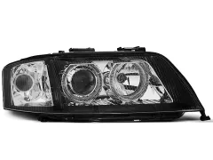 Lampy przednie ANGEL EYES BLACK AUDI A6 06.01-05.04 największy sklep tuningowy w Polsce!