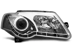 Lampy przednie TRUE DRL CHROME VW PASSAT B6 3C 03.05-10 największy sklep tuningowy w Polsce!