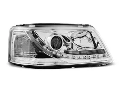 Lampy przednie TRUE DRL CHROME VW T5 04.03-08.09 największy sklep tuningowy w Polsce!