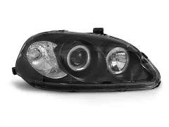 Lampy przednie HONDA CIVIC 09.95-02.99 ANGEL EYES BLACK największy sklep tuningowy w Polsce!