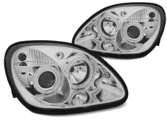 Lampy przednie ANGEL EYES CHROME MERCEDES R170 SLK 04.96-04 największy sklep tuningowy w Polsce!
