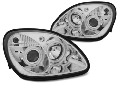 Lampy przednie ANGEL EYES CHROME MERCEDES R170 SLK 04.96-04