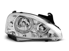 Lampy przednie OPEL CORSA C 11.00-09.06 ANGEL EYES CHROME największy sklep tuningowy w Polsce!