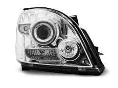 Lampy przednie TOYOTA LAND CRUISER 120 03-09 ANGEL EYES CHROME CCFL