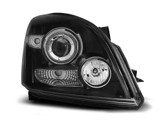 Lampy przednie TOYOTA LAND CRUISER 120 03-09 ANGEL EYES BLACK CCFL