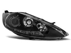 Lampy przednie FORD FIESTA MK7 08.08-09.12 (+DRL) BLACK największy sklep tuningowy w Polsce!