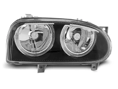 Lampy przednie ANGEL EYES BLACK VW GOLF 3 09.91-08.97