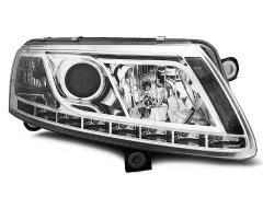 Lampy przednie XENON TRUE DRL CHROME AUDI A6 C6 04.04-08 największy sklep tuningowy w Polsce!