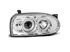 Lampy przednie ANGEL EYES CHROME VW GOLF 3 09.91-08.97 największy sklep tuningowy w Polsce!