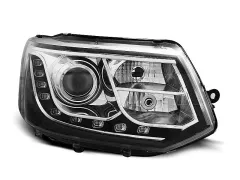 Lampy przednie TRUE DRL CHROME VW T5 2010-2015 największy sklep tuningowy w Polsce!