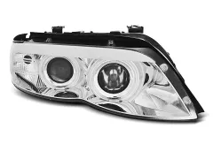 Lampy przednie XENON ANGEL EYES CHROME BMW X5 E53 11.03-06 największy sklep tuningowy w Polsce!