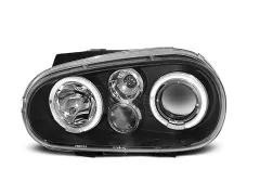 Lampy przednie ANGEL EYES BLACK VW GOLF 4 09.97-09.03 największy sklep tuningowy w Polsce!