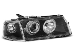 Lampy przednie OPEL VECTRA A 09.88-10.95 ANGEL EYES BLACK