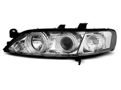 Lampy przednie OPEL VECTRA B 11.95-12.98 ANGEL EYES CHROME