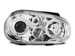 Lampy przednie VW GOLF 4 09.97-09.03 ANGEL EYES CHROME największy sklep tuningowy w Polsce!