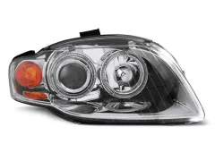 Lampy przednie ANGEL EYES CHROME AUDI A4 B7 11.04-03.08 największy sklep tuningowy w Polsce!