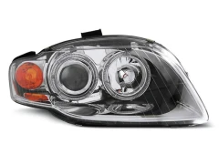 Lampy przednie ANGEL EYES CHROME AUDI A4 B7 11.04-03.08