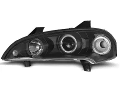 Lampy przednie OPEL TIGRA 09.94-12.00 ANGEL EYES BLACK największy sklep tuningowy w Polsce!