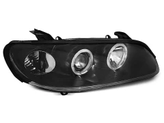 Lampy przednie OPEL OMEGA B 04.94-08.99 ANGEL EYES BLACK