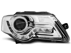 Lampy przednie (+DRL) CHROME VW PASSAT B6 3C 03.05-10 największy sklep tuningowy w Polsce!